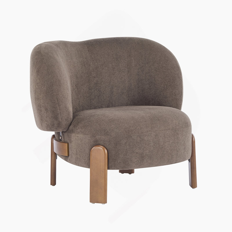 Fauteuil à oreilles Cozy, Marron foncé