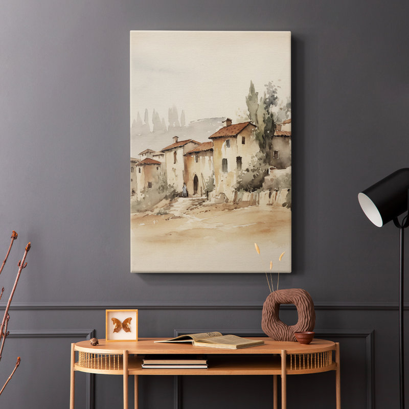 Paysage rétro xiv - galerie Cavas, H 48 po x l 32 po