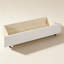 Lit plateforme double tapissier pleine grandeur avec 2 tiroirs et 1 lit gigogne simple, tête de lit classique, beige-1203183316-1203183314
