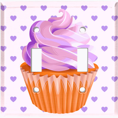 Plaque murale interrupteur à bascule Cupcake
