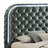 Kana Upholstery Velvet Bed W/LED, Fireplace & TV Stand-700695106-700695105