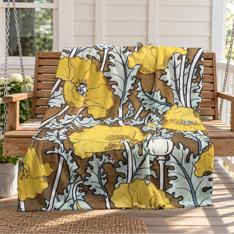 Quilted Throw Blanket, 50x60in