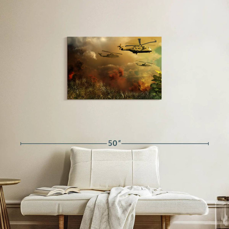 Lelar Helicopter Rescue Fleet, 20" H x 30" W