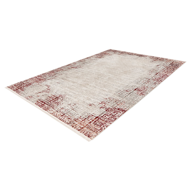 Aneke Uni Area Rug, Rectangular 200 x 290cm, Red