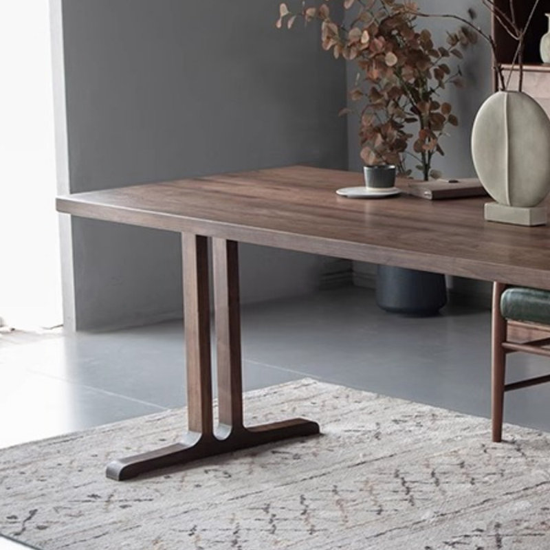 Bureau d'écriture et bureau en bois de frêne massif, H 29,52 po x l 55,11 po x P 27,55 po