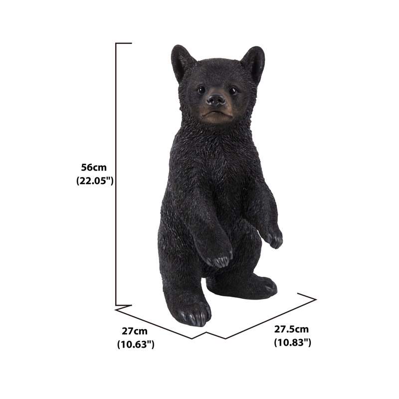 Bear Cub Standing Statue