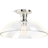 Tone™ 1 Light Semi Flush Mount with Domed Glass Shade