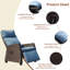 Chaise de patio inclinable avec coussins Sisto Zerline-1814643646