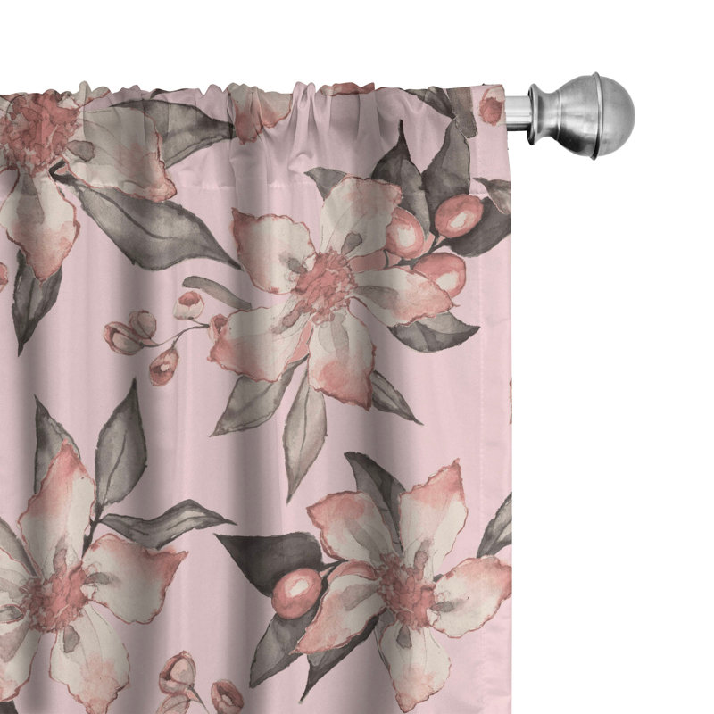 Semi Sheer Curtain Pair, 28" W x 63" L