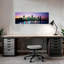 Buildings lit up at dusk Boston Suffolk County Massachusetts USA 1 Piece Wrapped Canvas Panoramic Wall Art-927839856