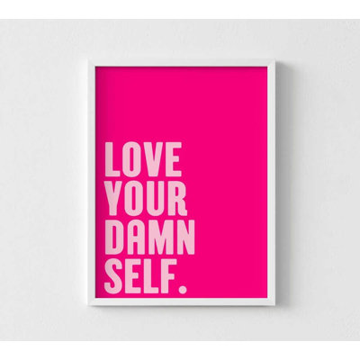 Bold Self-Love Art Print - Colorful Modern Wall Decor