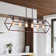 6 - Light Linear Geometric Rectangle Island Chandelier