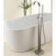 Robinet de baignoire autoportant à fixation au sol avec douche à main-128509629