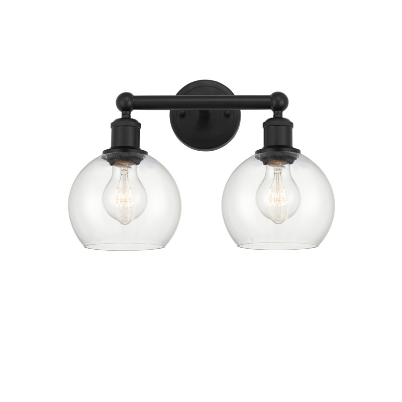 Cambria 2 - Light Dimmable Vanity Light, Matte Black, Clear