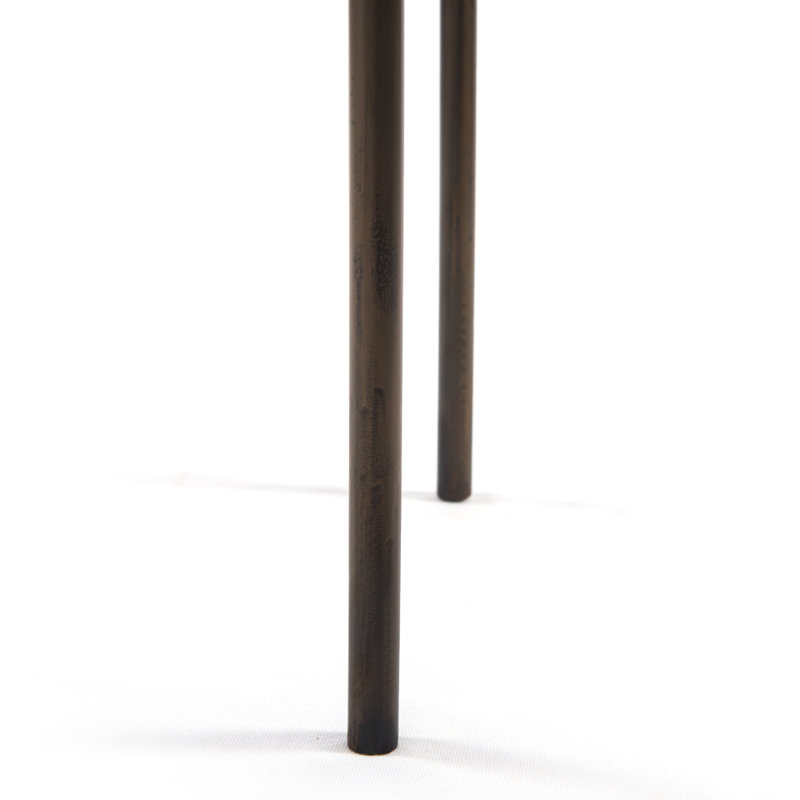 Pot à fleur en fer Brinley, Laiton délavé, H 26 po x l 15 po x P 15 po