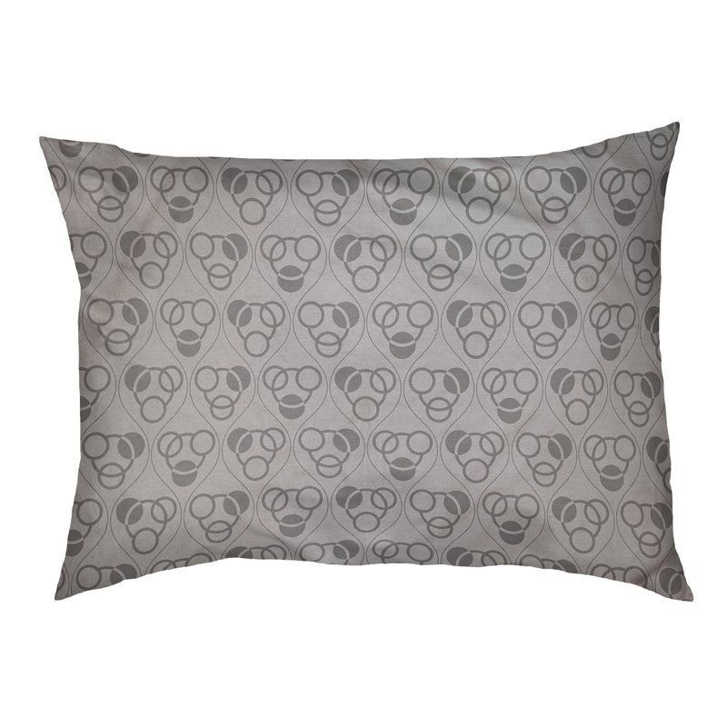 Coussin pour chien Chen, Gris, Moyen (l 40 po x P 30 po x H 6,5 po)