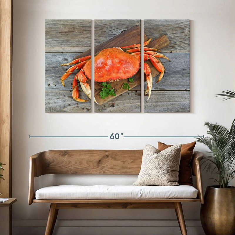Crabe dormeur cuit, H 32 po x l 50 po