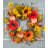 Faux Sunflower Polyester 22'' Wreath