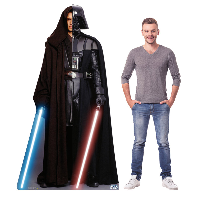 76'' Black and Gray Cardboard Standup of Anakin Skywalker/Darth Vader