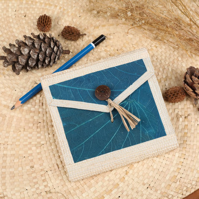 Novica Handmade My Green Journey Natural Fiber Notebook