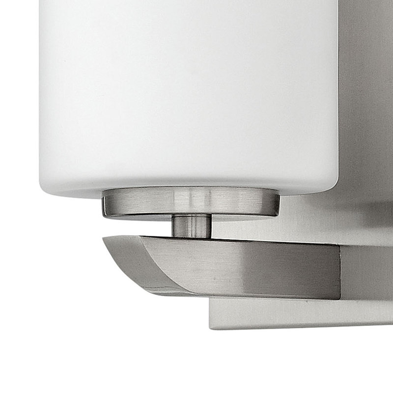 Helix Single Light Bath Vanity, Brushed Nickel