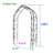 Elier 98.4'' H x 59'' W Iron Arched Trellis-2002993650
