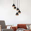 Julius 5 - Light Black Cluster Pendant