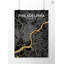 Philadelphia City Map - impression d'art graphique-2131091786