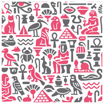 Egyptian Symbols Pattern Comforter