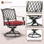 Chaise de patio pivotante avec coussin