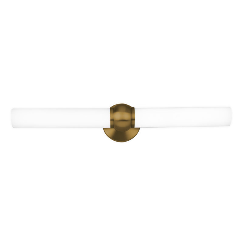 Cambra 2 - Light LED Vanity Light, 17, Aged Brass