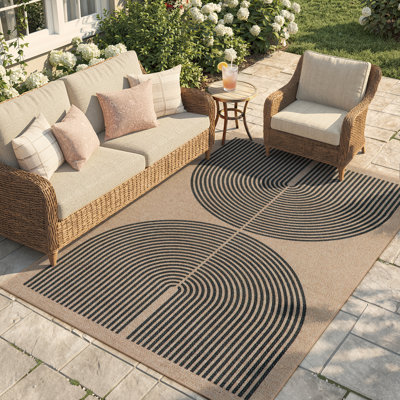 Tapis d'extérieur en jute lavable à la machine Narze