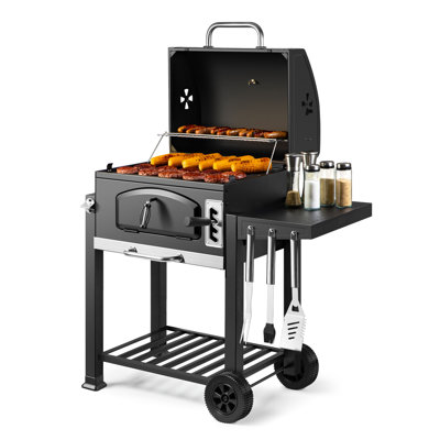 VonHaus 111cm W Charcoal Grill
