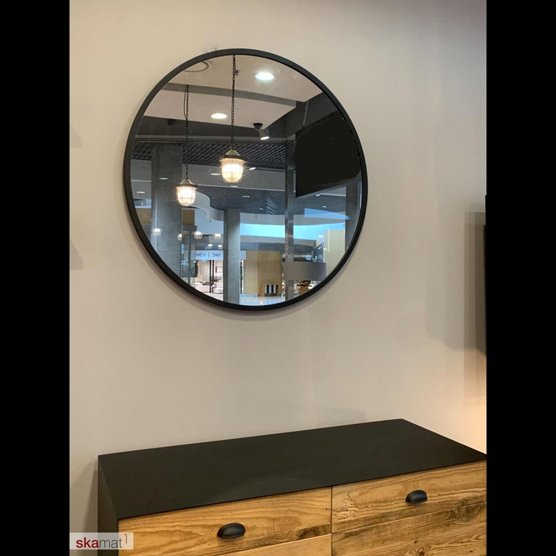 Lukaj Metal Round Wall Mirror