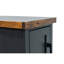 Table de 14 pouces - style côtier moderne. Finition noire et whisky. Bois de peuplier. Pas d'assemblage. Décoration de salon chic 14 po. Essential
