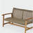 HAMPTON WOOD + WICKER LOVESEAT