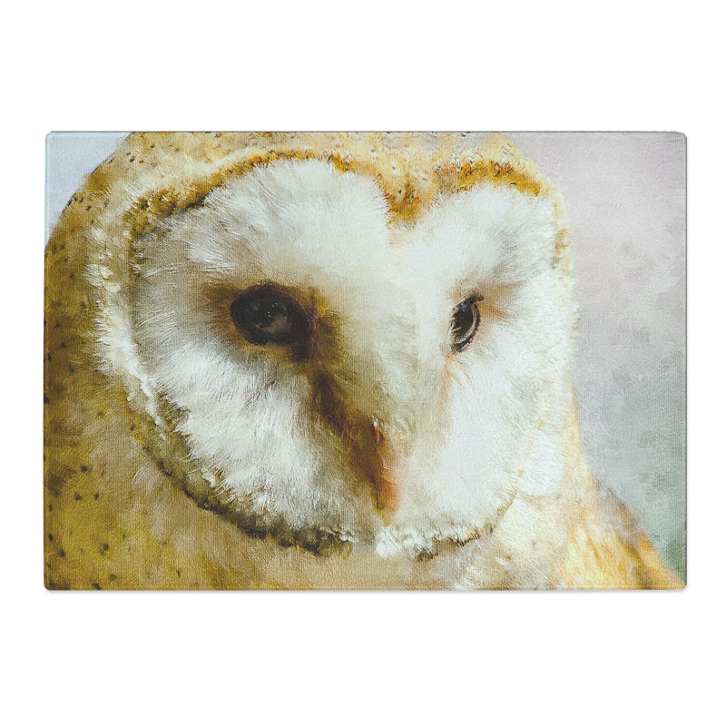 Barn Owl Vol.2 Painting Chopping Board, 0.4cm H x 20cm W x 29cm L