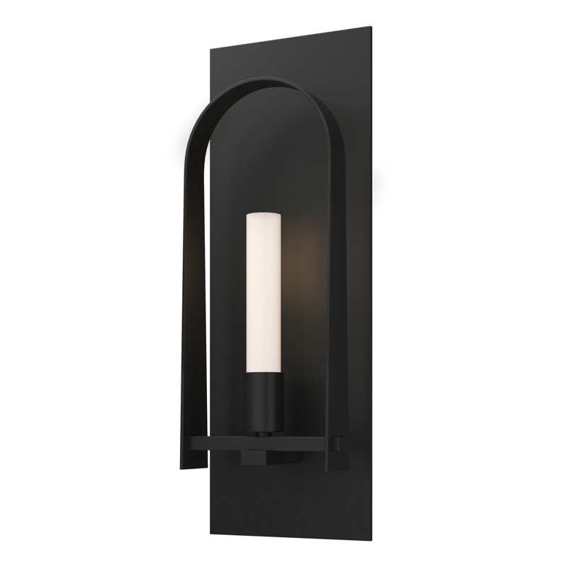 Triomphe 1 - Light Steel Armed Sconce, Black, Dark Smoke