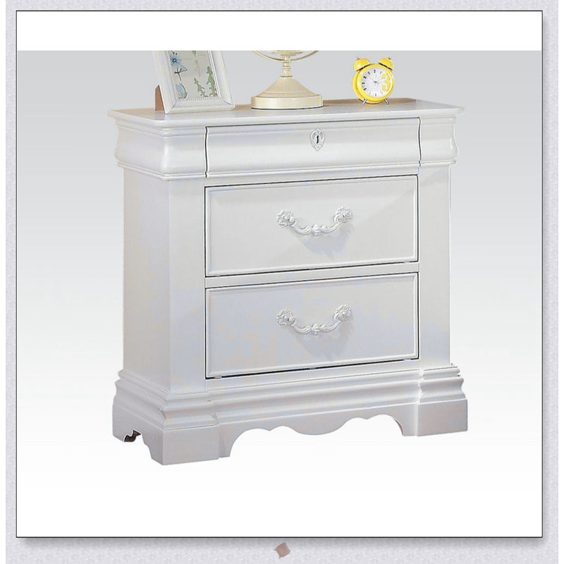 3-Drawer Nightstand with Hidden Top Drawer for Secure and Stylish Storage in Any Bedroom