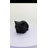 Serenity Snooze: Chic Black Polyresin Napping Cat Figurine-120496403