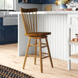 Knaack Swivel Solid Wood Counter Stool
