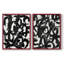 «Graffiti Tangle I», reproduction encadrée de qualité supérieure - prête à être accrochée - aucun clou requis - aucun clou requis-1185832860-1185832837