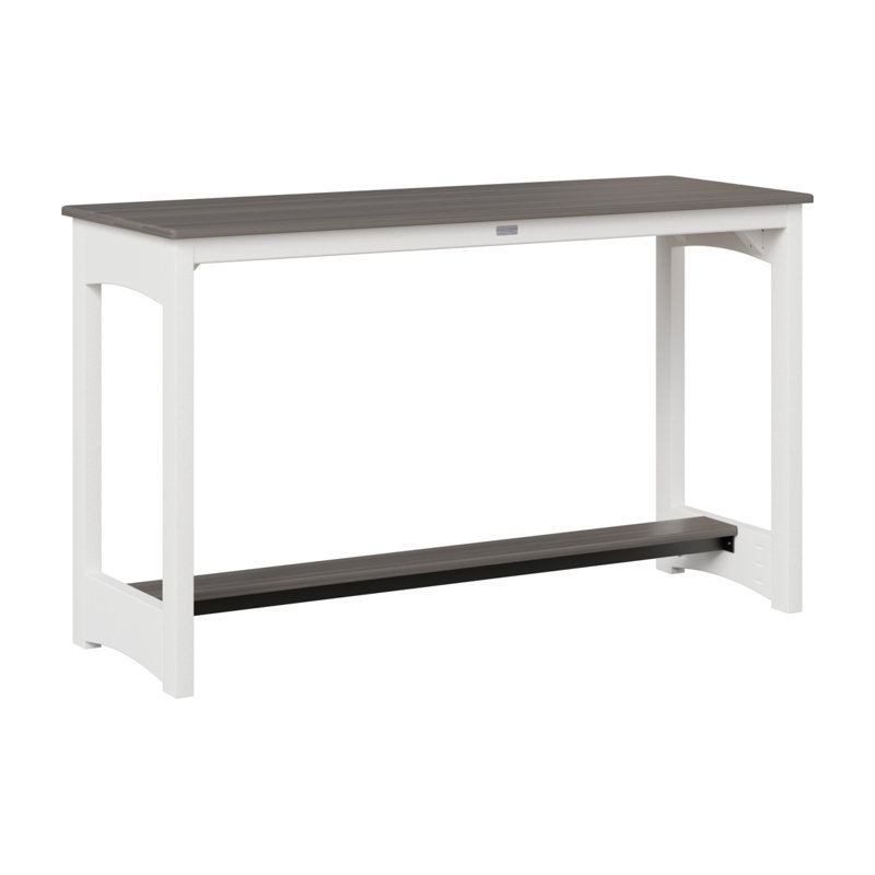 Berlin Gardens Balcony Counter Height Table, Driftwood Gray, 35.5" H x 60" W x 22" D