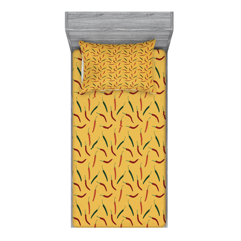 Microfiber Sheet Set, Twin Sheet Set with Fitted Sheet