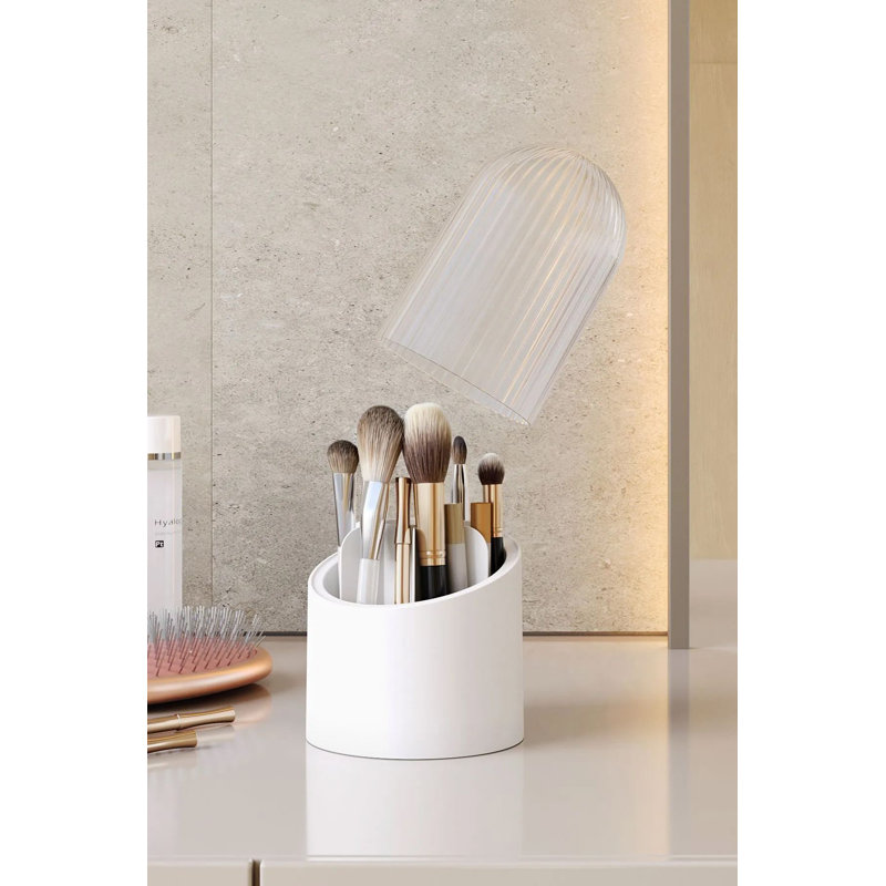 Ensemble de rangement pour maquillage (6 pièces), Blanc