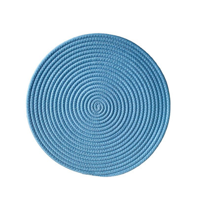 15" Round Braided Placemats Set Of 4
