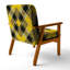 Tartan à carreaux - Fauteuil d'appoint rembourré à motifs-303622211-491257197