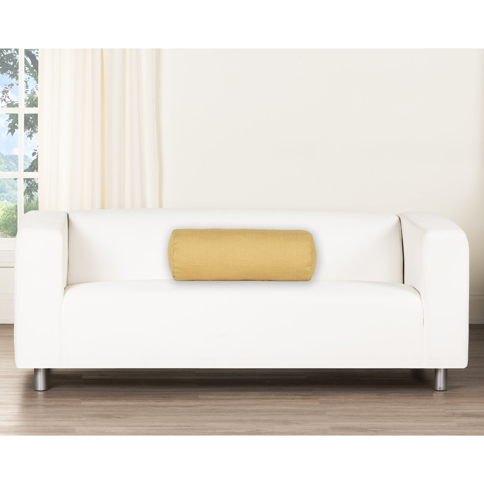 Birch Lane Coolidge Throw Pillow Bolster, Yellow