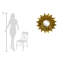 Aleka Metal Wall Mirror