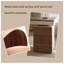 Bureau moderne de 55,12 po brun et crème-2118044249